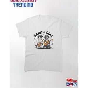 Bark And Roll Dog Band Rocking The Paws Off Classic Tshirt